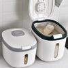 Rice Bucket Storage Box Dispenser Container Grain Jar Kitchen Organizer