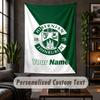 Wall Tapestry Hibernian FC Print Custom Name Text Wall Hanging Home Decor
