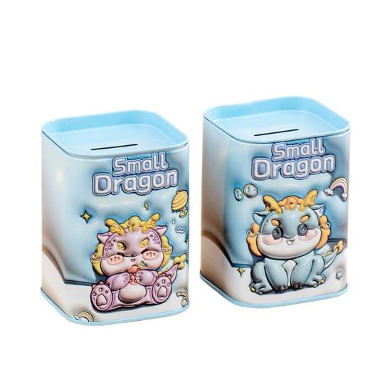 Cartoon Animal Tinplate Piggy Bank Unbreakable Coin Cash Container Storage Jar Boys Girls Money Saving Box Desktop Decoration