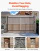 Gate Building Kit Fits 40 to 72 in Wide Openings 4 to 5 ft High Fence
