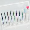 30Pcs Safety Professional Rotary Burrs Polish Nail File Bit for Acrylic Nails Gel Cuticle Remover Electric Manicure