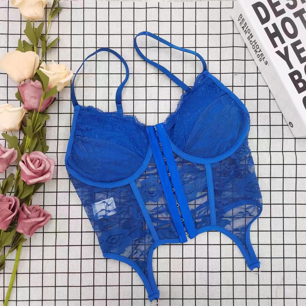 Sexy Spitzen Rückenfreies Überkreuztes Camisole Top
