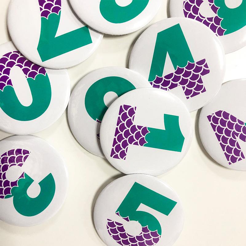 Theme Party Badge Happy Birthday Birthday Digital Badge 