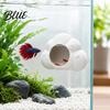 Underwater Resting Place Cloud Shape Aquarium Cave, Betta Fish Hideout with Suction Cups, Tank Landscaping Decorative Shrimp Cave for Tanks Decor