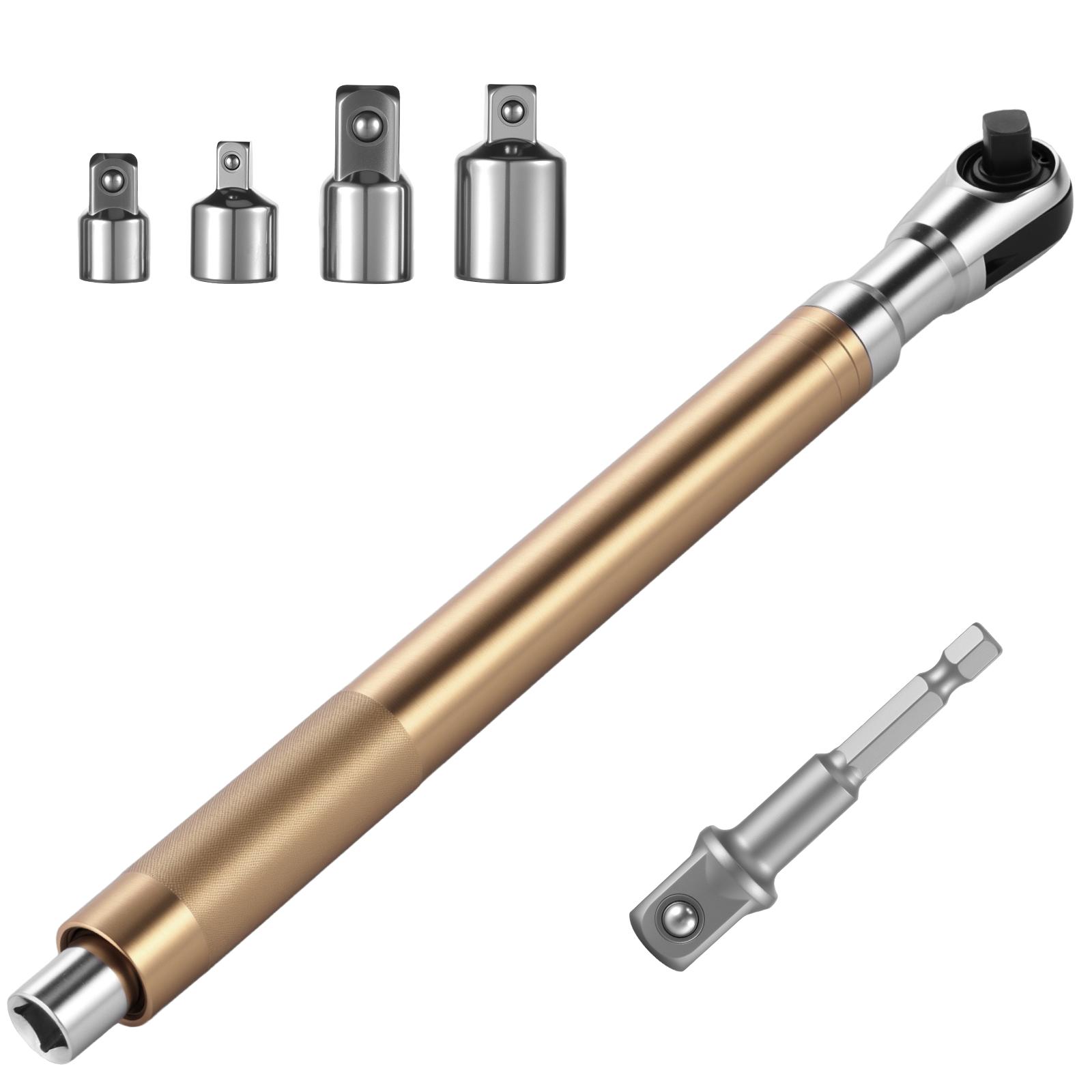 

Socket Ratchet Wrench Extender High Torque 1/2 Drive Portable Impact Wrench Adapter for Auto Plumbing Repair Furniture Assembly