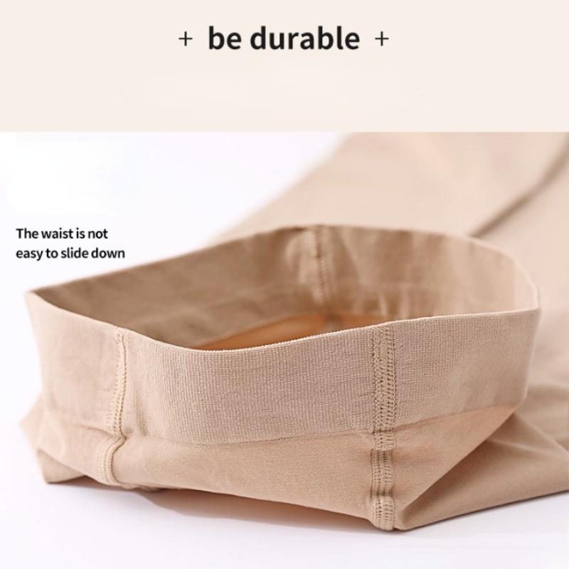 Thermo-Strumpfhose Damen Übergröße Rutschfeste Strumpfhose Durchscheinend Schlank Dünn Elastisch Samt-Pantyhose