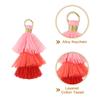 10Pcs Tiny Tri-Layered Tassels 1.6" Mini Tassel Bag Charm Bohemian Keychains Handmade Tassel Keychain for DIY Projects