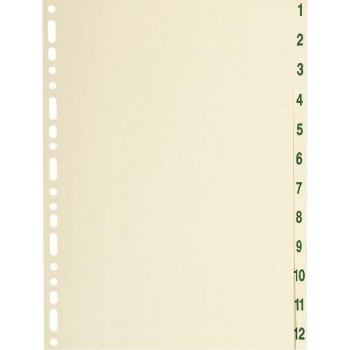 Intercalaires Imprimés Carte Peau 155g 12 Posit…