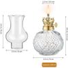 Glass Kerosene Lamp Vintage Oil Lantern with 3.5Mm Wick Perfect for Indoor and Outdoor Use 7 Inches Tall