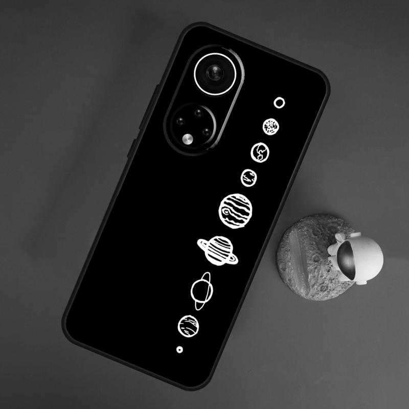 Raum Planeten Solar System Für Huawei Honor Magic 5 Lite 70 50 X8 X9 eine P20 P30 P40 P50 P60 Pro P Smart Nova 9 5T Fall