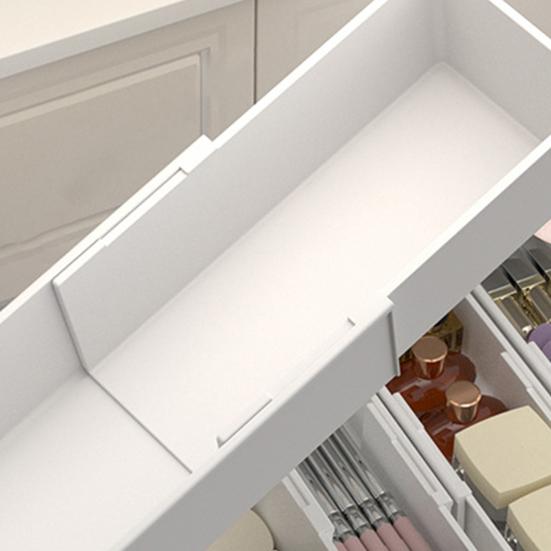 Telescopic Storage Box Drawer Organizer Large Capacity Smooth Edge Retractable Design Space-Saving Tableware