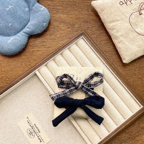 Autumn and Winter Lace Embroidery Bow Children's Hairpin Cute Girl Hair Ring Head Rope Girl Headdress Hair Accessories