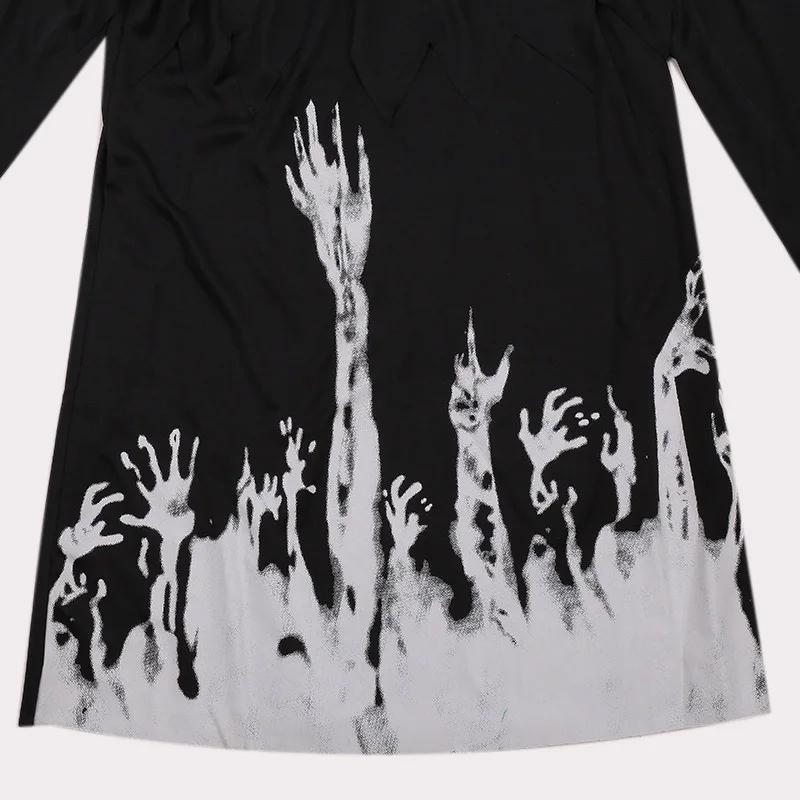 Prom Scary Ghost Death Cosplay Scream Grim Reaper Kostýmy pro Kid Plášť Oblečení Anime In Dark Party Představení Karneval Velikonoce Purim Halloween