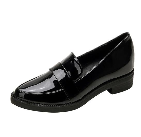 Fashion Women's Shoes Spring and Autumn 2024 New Black Pointed British Style Small Leather Shoes Loafers Single Shoes Vulcanized