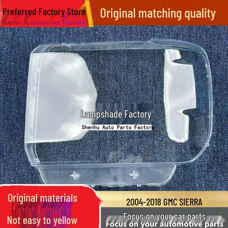 

Fits 14-18 GMC Sierra Headlight Cover Transparent Shell Driver s Side Regular No Glue