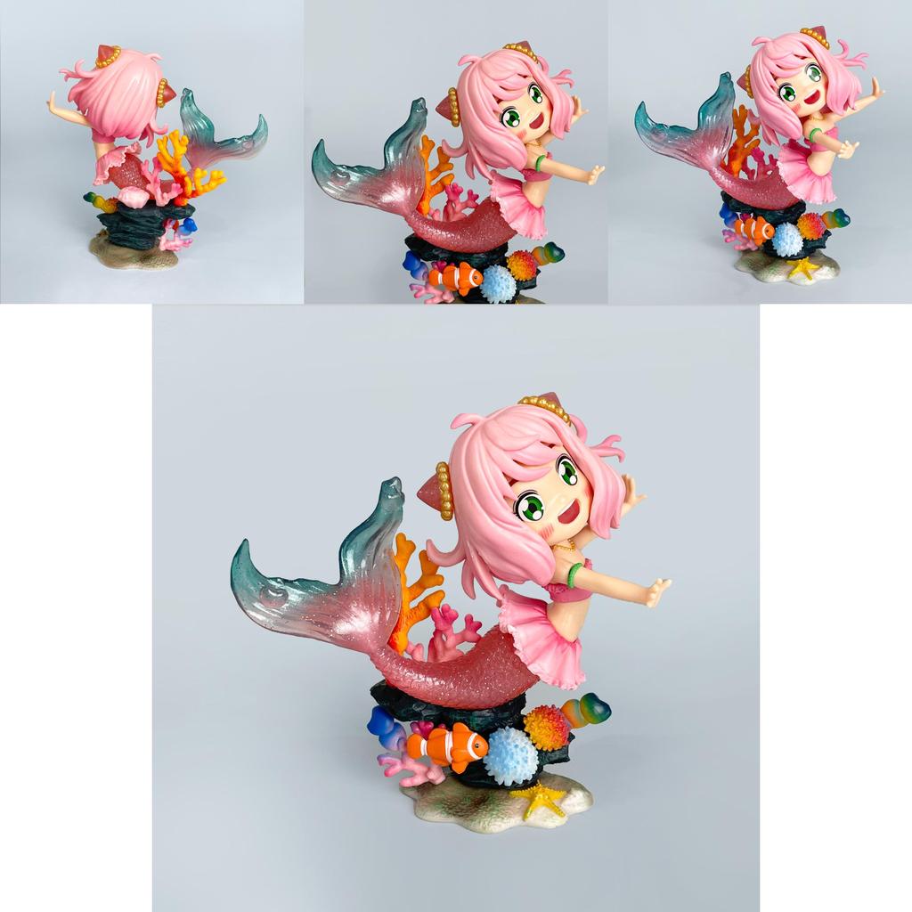 Spy×family Anya Underwater Mermaid Design Model Desktop Decoration Ornament For Desk Decor And Gift Ideas