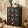 Holzaufbewahrungsbox mit 9 Schubladen für Homeoffice und Bastelzimmer Platzsparende Schreibtischorganizer