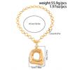 Ingemark Punk Irregular Square Hollow Out Pendant Chokers Necklace Women Trendy Simple OT Buckle Thick Chain Jewelry Accessories