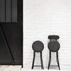 Pearl Metal Folding Pipe Chair, Limited Edition, Matte Black, 73cm High, Backrest, Compact Chair, BLKP Black, N-7572