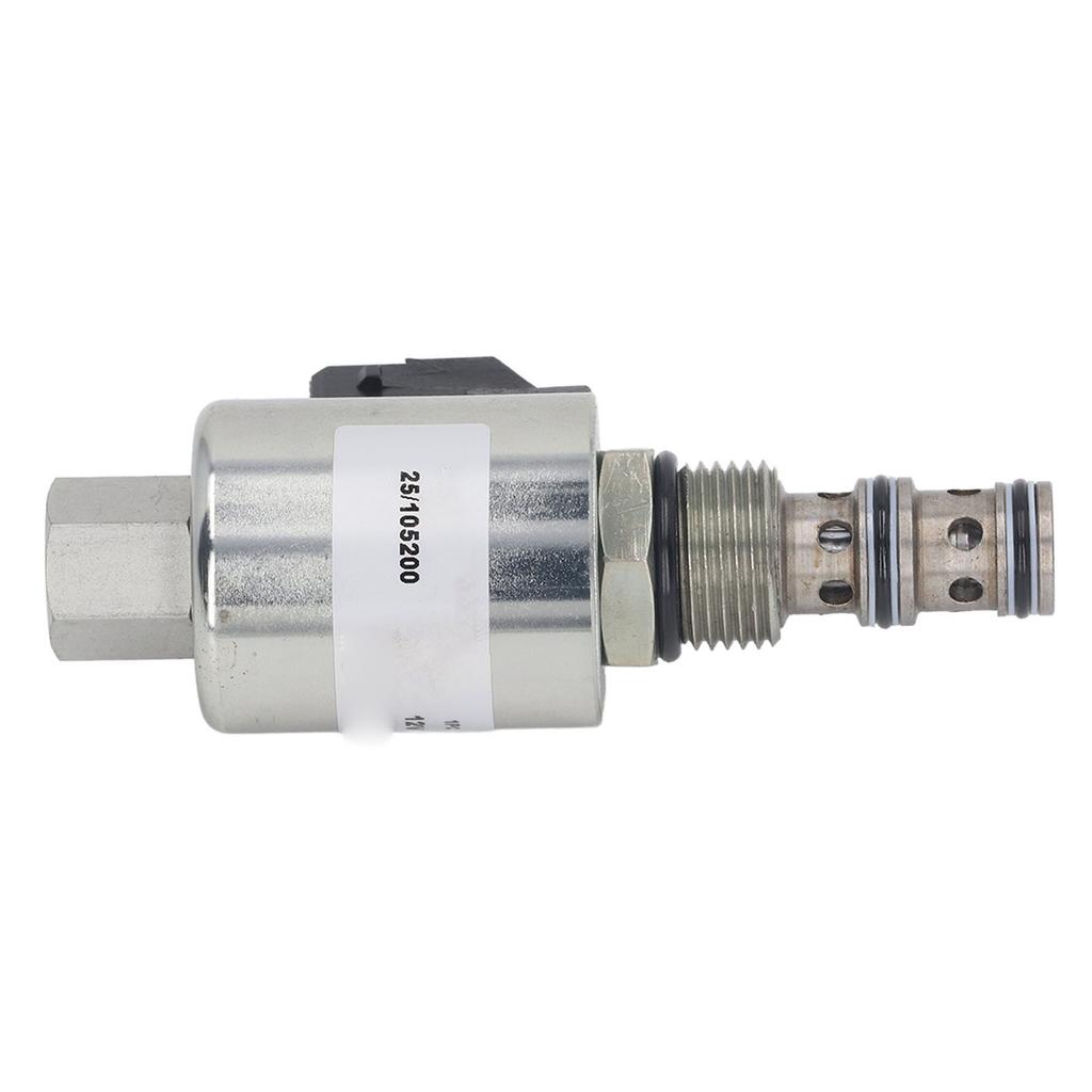 12V Backhoe Loader Solenoid Valve Alloy Steel 25 105200 26 960900 Solenoid Valve Assembly for JCB