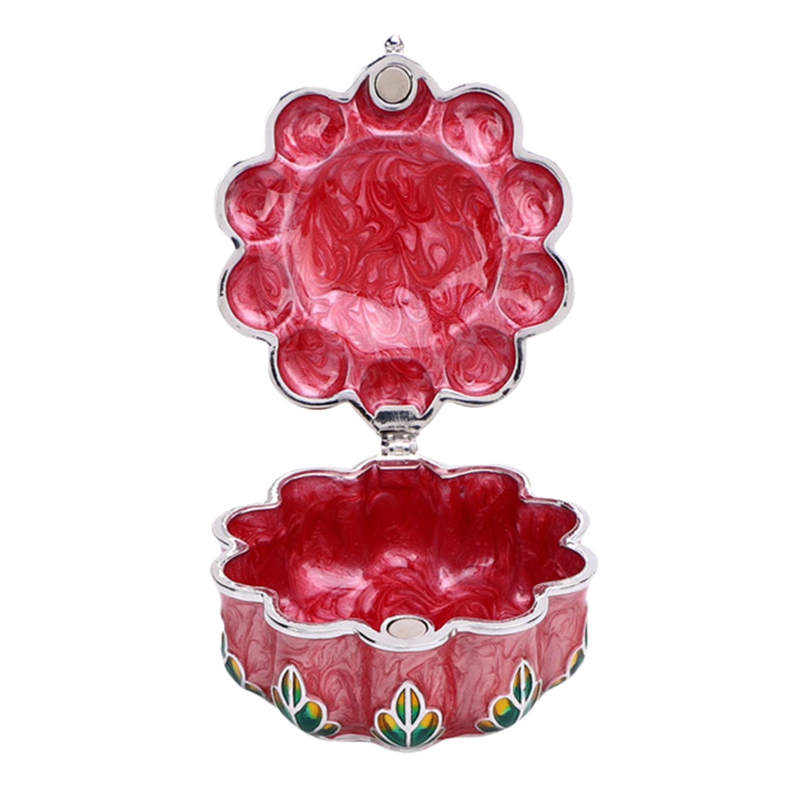 

Jewelry Storage Box Bee Rhinestone Decor Metal Container Dressing Table Trinket for rrings Rings Necklaces