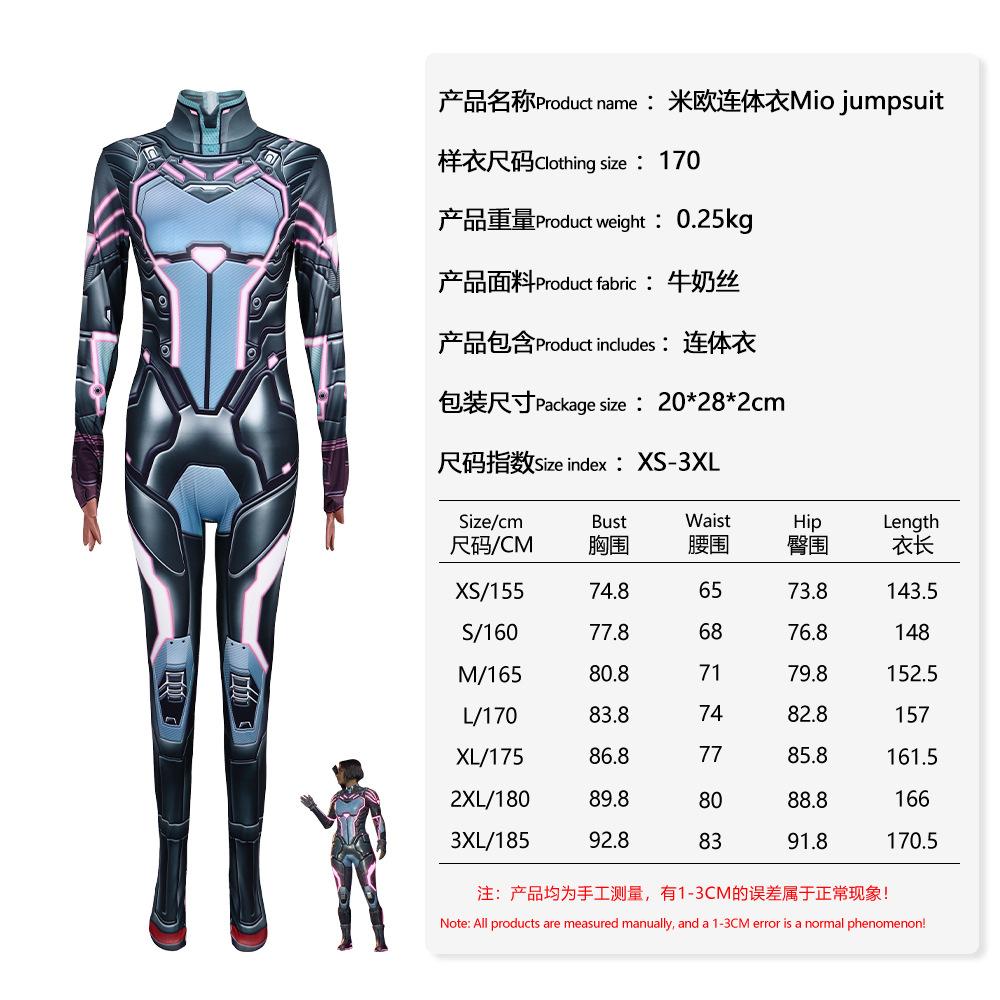 

Костюм Косплей Костюм Хэллоуин Двойная Тень Страна Чудес Миозое Adult XS