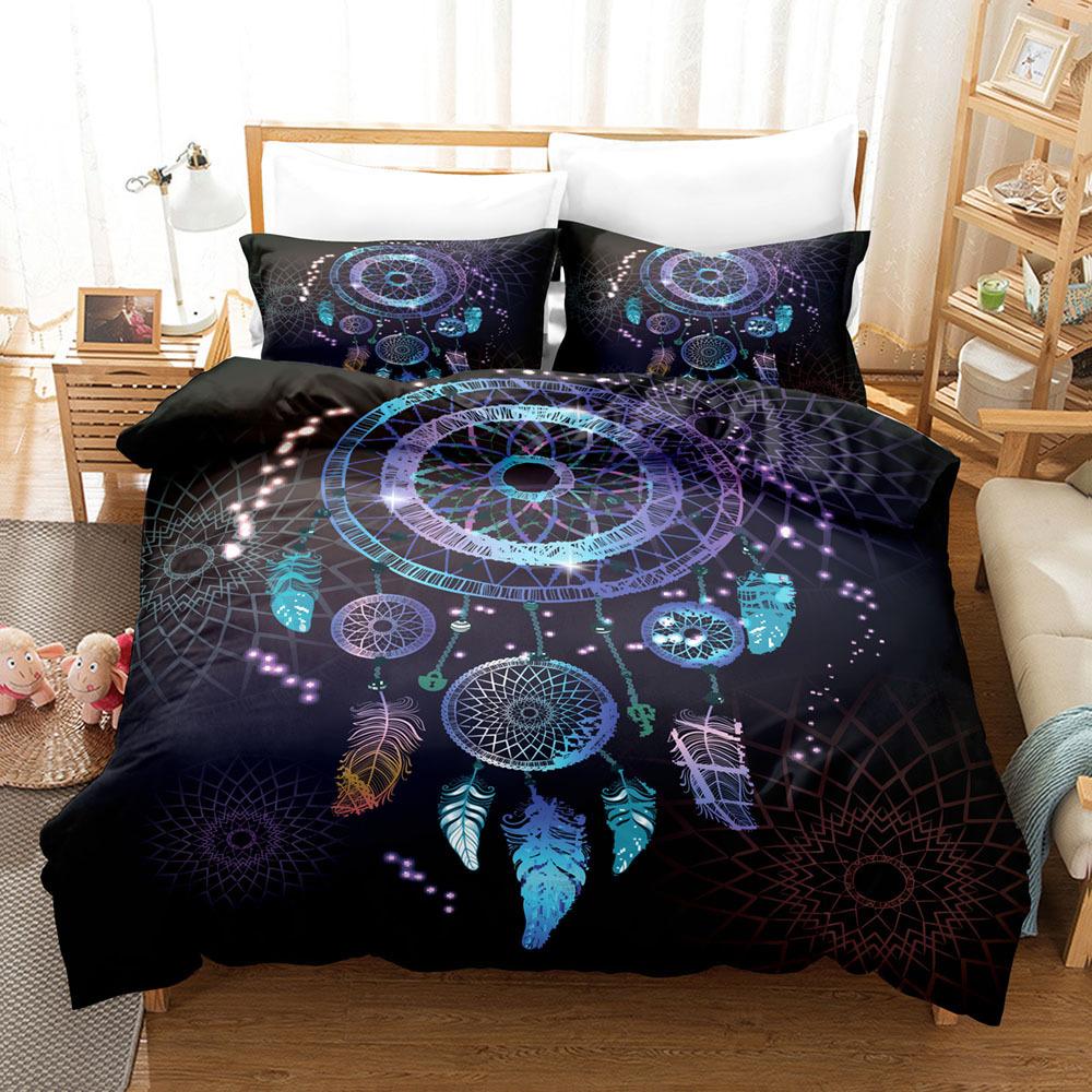 Feather Bedding Kit Size Digital Printing Three-Piece Set