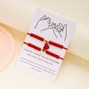 2pcs Magnetic Couple Bracelets Love Heart Shaped Matching Attraction Adjustable Bracelet Women Men Lover Engagement Jewelry Gift