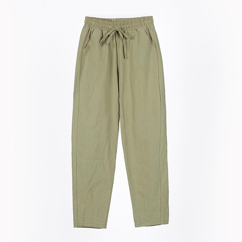 Women's Cropped Pants Stralght Pants With Pockets Lightweight Caual Loose  Trousers