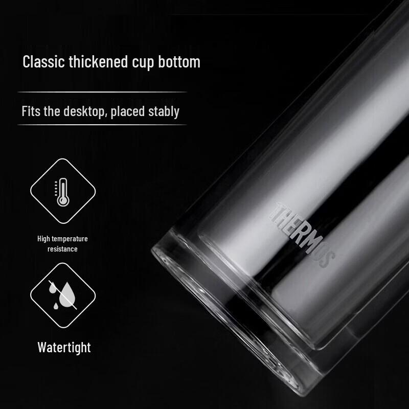 Thermos Double Wall Glass Tea Infuser Bottle
