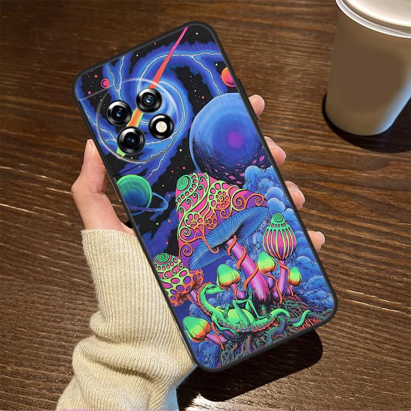 Weird Trippy Mushroom Case For OnePlus 11 8 9 10 Pro 8T 9RT 10R 10T OnePlus Nord 3 CE 2 Lite 2T N10 N20 N30 Cover