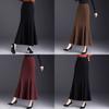 Classic High Waist Mermaid Skirt With Splicing Design For Elegant Fall Fashion