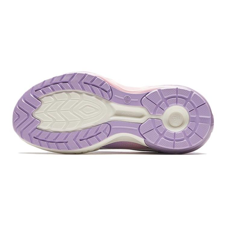 Anta Comfortable Round Toe Anti-Kick Durable Low-Top Kids Running Shoes Kids sneaker Purple 322415501-3