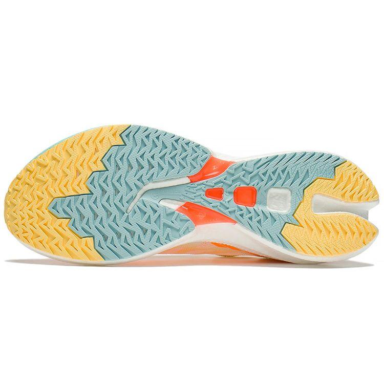 Li Ning Feidian Discovery One-Piece Woven High-Rebound Racing Running Shoes Women Running Shoes Orange White Blue ARMS008-5