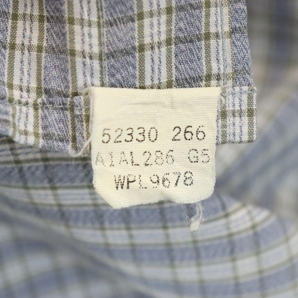 BURBERRY 80s Made in USA Vintage Check Pattern Short sleeve Button down shirt Men's Used
