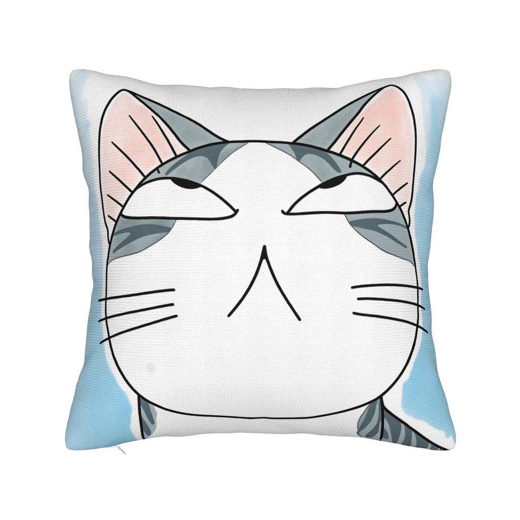 C-Chis S-Sweet H-Home Cat Pillow Cover Comfy Cushion Cover Morden Pillow Case For Sofa Couch Bed Living Room