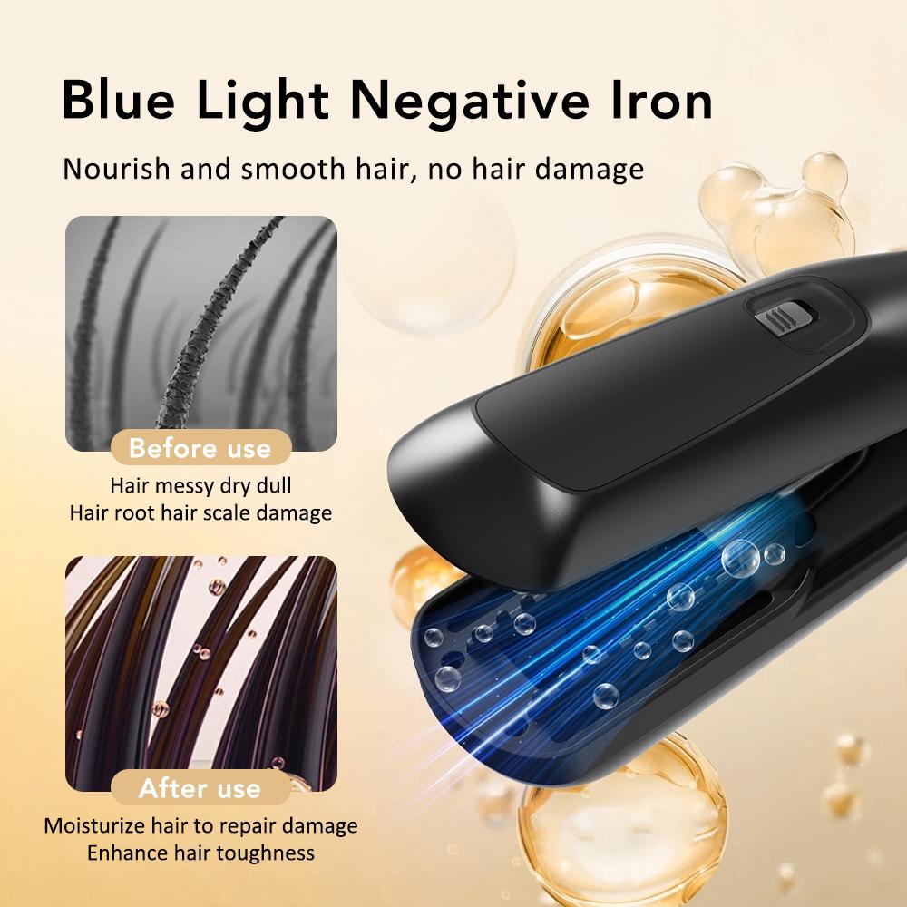 3IN 1 Hair Ends Trimmer Split Remover Dry Damaged Trim Split Iron Flat Hair Straightener for Women Cordless Hair Cutting Machine