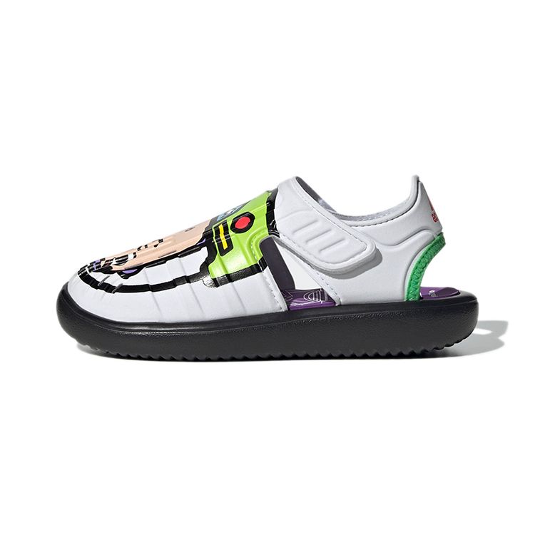 Adidas Disney X  Pixar Buzz Lightyear Comfortable Casual Sandals Kids Sandals White Black GY5440