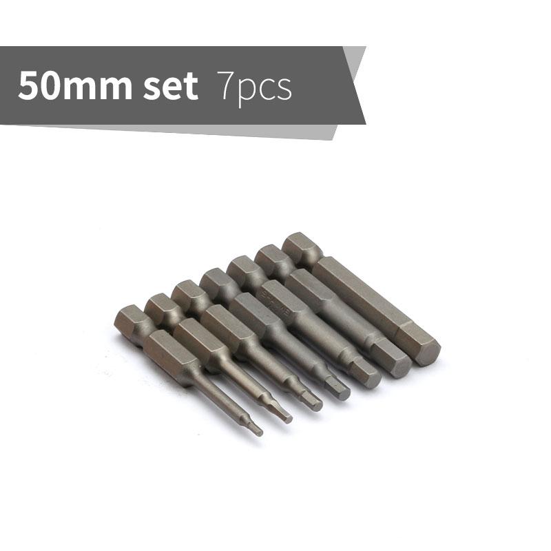 

Набор из 7/10 шестигранных отверточных бит 1/4 шестигранный хвостовик 50 мм шестигранная головка отвертки биты для электроинструмента H2 H3 H4 H5 H6 H7 H8