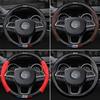 Carbon Fiber Leather Car Steering Wheel Cover Jeep Wrangler Patriot Commander Grand Cherokee Compass Wagoneer Gladiator Renegade