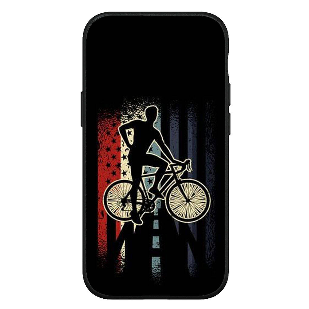 For Samsung Galaxy S25 S24 S23 iPhone 17 16 15 Xiaomi Redmi Note 14 13 12 11 Plus Pro Max XR A37 A57 Phone Case Mountain Bike Cycling Art OPPO Huawei