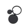 30MM Stainless Steel Laser-Printed Round Plate Keychain - Engravable Metal Gift
