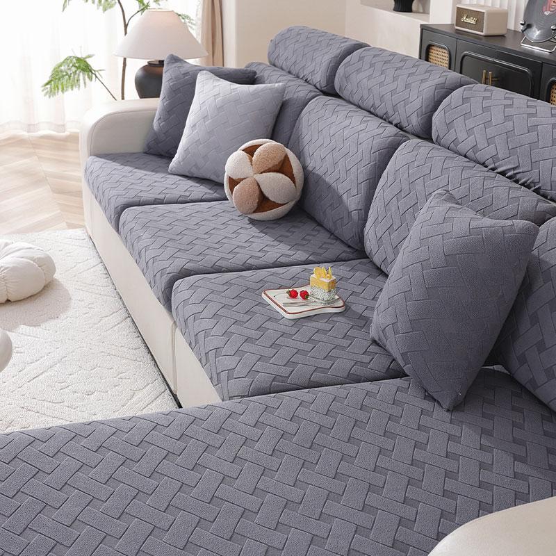 Elastic Sofa Cover Luxury Adjustable Elastic Couch Cover For Living Room Sofa Seat Cover 1 2 3 4 Seat L Shaped Full Set