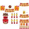 The Flash Themed Birthday Party Decorations Set With Banner, Cake Topper, And Balloons
