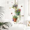 Potted Plant Wall Sticker Self Adhesive Removable Living Room Dining Room Background Decor