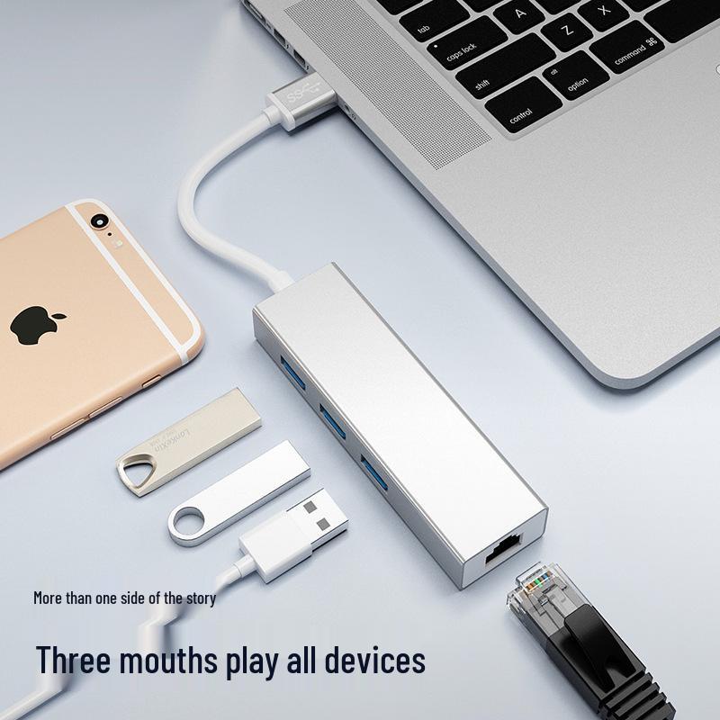 RJ45 + USB 2.0 Hub Network Card with Gigabit Support