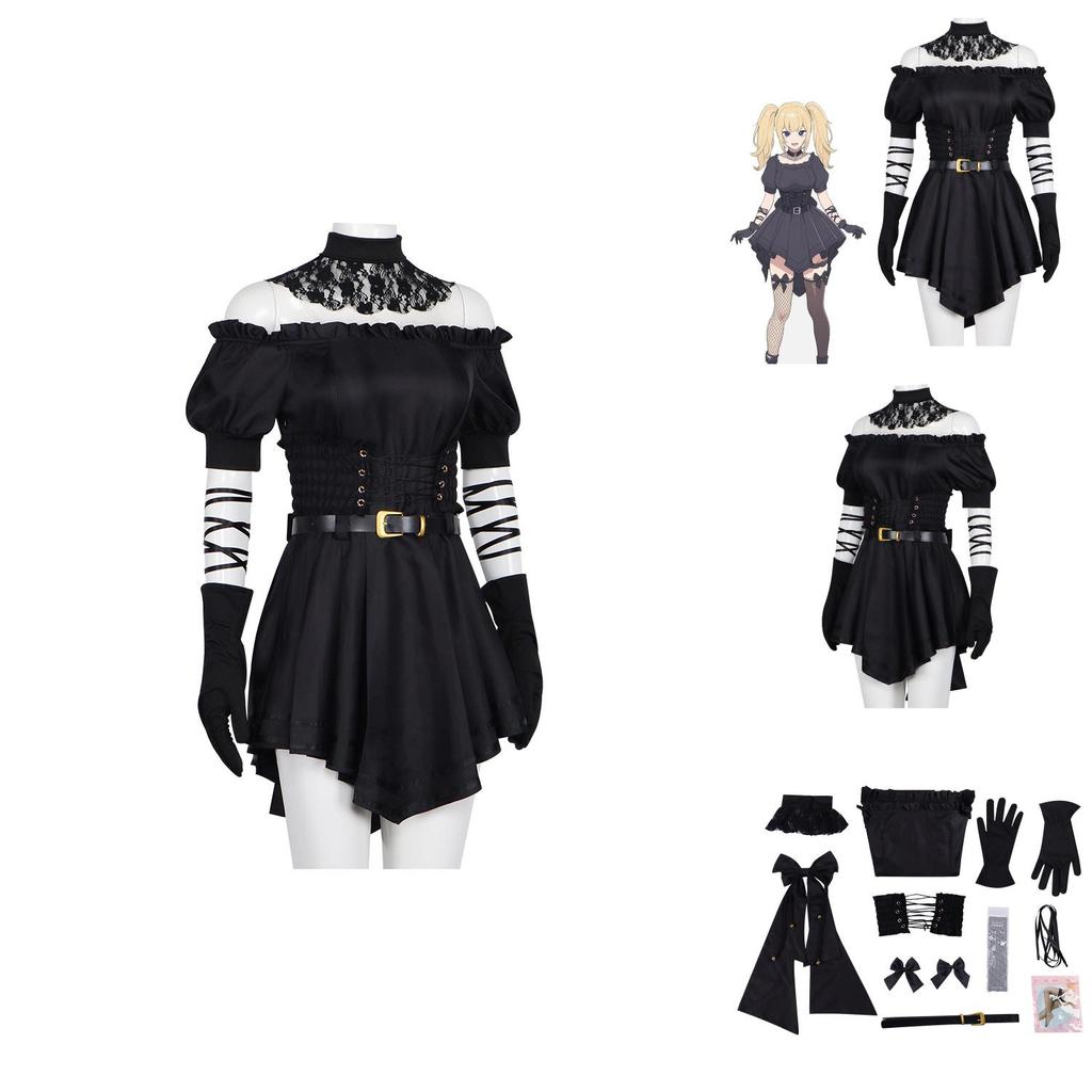 Grok Virtual Girl Halloween Cosplay Costume With Short Skirt For Anime Game Fans