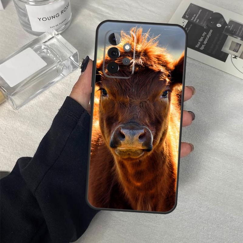 Roligt Koskinnsfodral För Samsung Galaxy A06 A16 A26 A36 A56 A53 A32 A52 A33 A13 A55 A35 A15 A14 A34 A54 A17