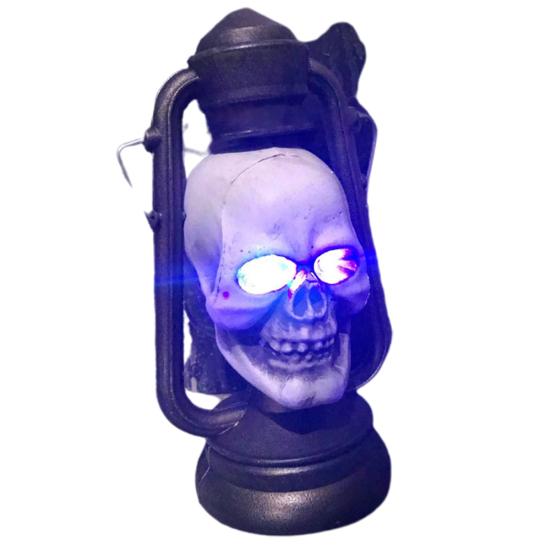 

Yousheng Хэллоуин Страшные реквизиты Череп Голова Фонарь Дом с привидениями Побег Украшение комнаты