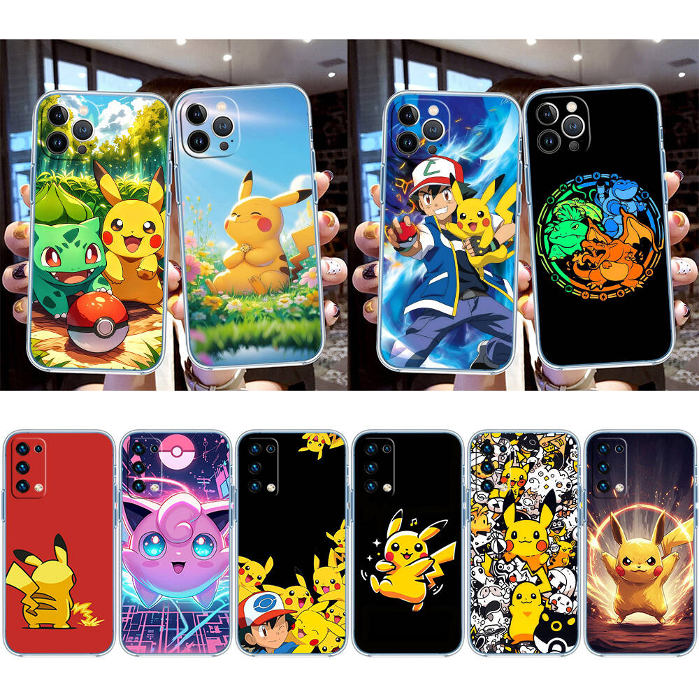 POKEMON Cartoon Phone Case for Motorola Edge 20 30 S30 40 50 Fusion Lite Plus Pro Ultra Neo One Action Zoom Hyper Power Macro Vision